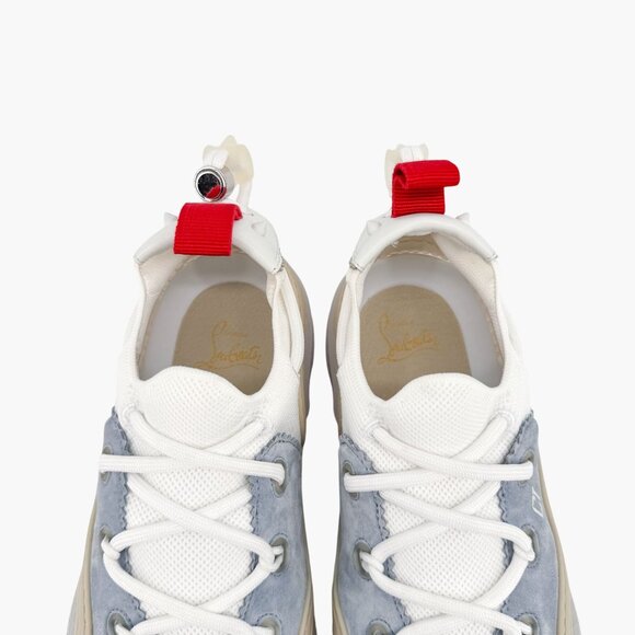 Christian Louboutin Arpoador Blue Drawstring Sneaker Size 39 US 9 Women's 7028 - Picture 5 of 15